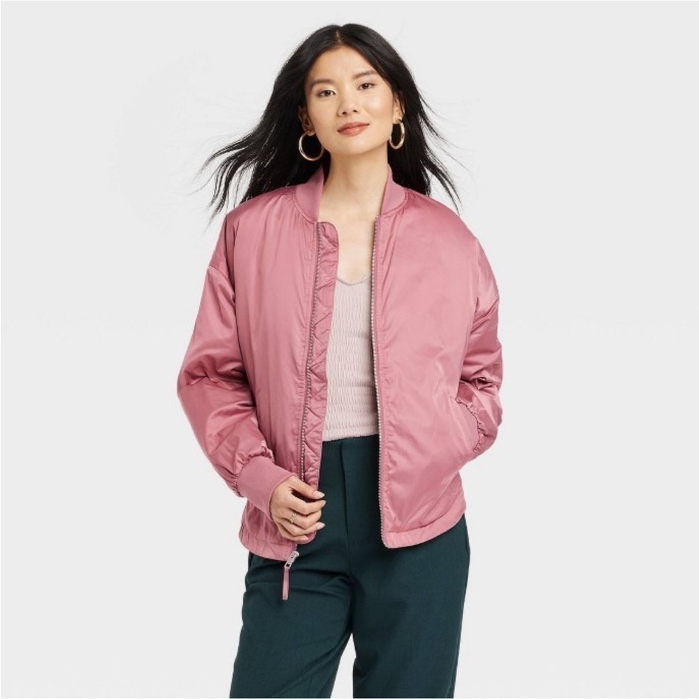 A new day pink bomber jacket nwt